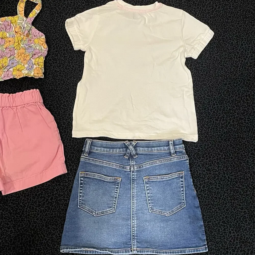 Girls Crewcuts Outfit Bundle Skirt Size 7 Shorts Size 8-9 Summer Vacation‎